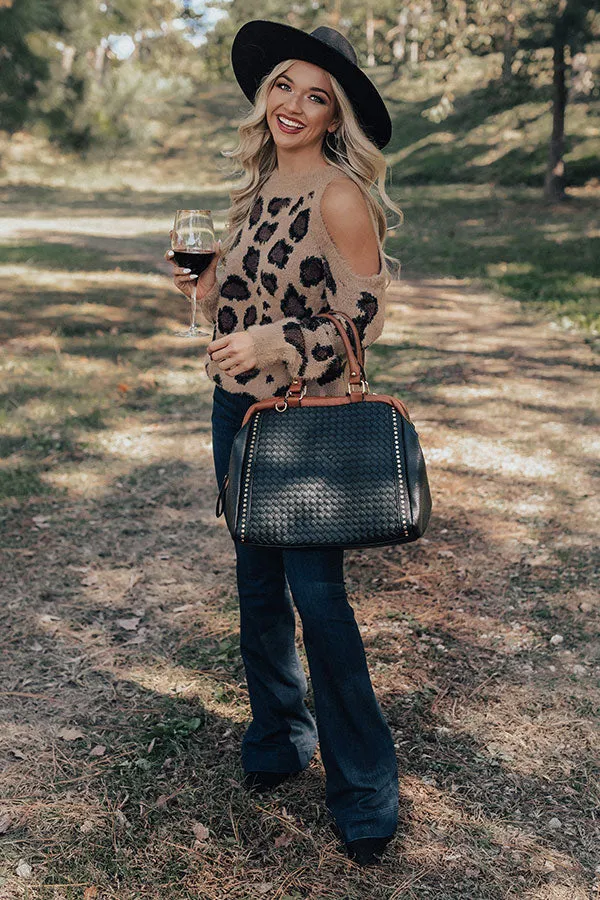 Chic Season Ultra Soft Leopard Sweater in Brown