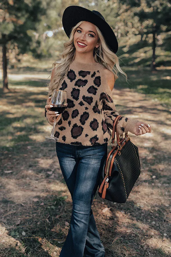 Chic Season Ultra Soft Leopard Sweater in Brown