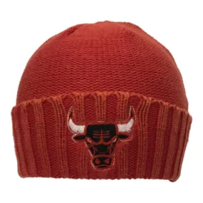 Chicago Bulls Retro Brand UNISEX Faded Red Cuffed Knit Beanie Hat Cap