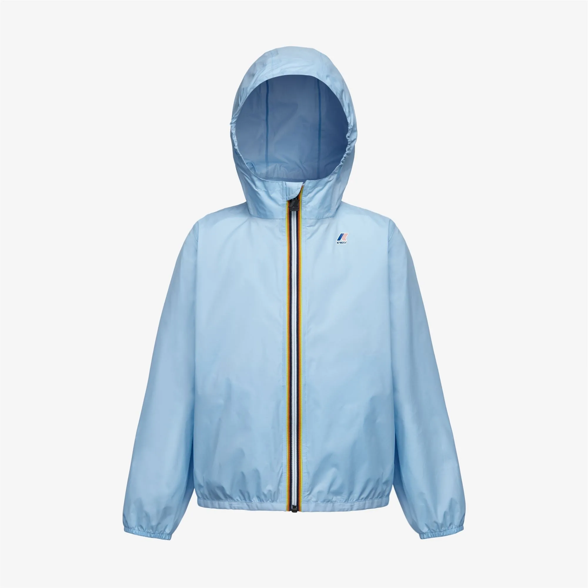 Claude - Kids Packable Full Zip Waterproof Rain Jacket in Azure Light Marine