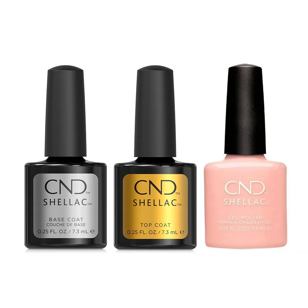 CND - Shellac Combo - Base, Top & Bare Chemise