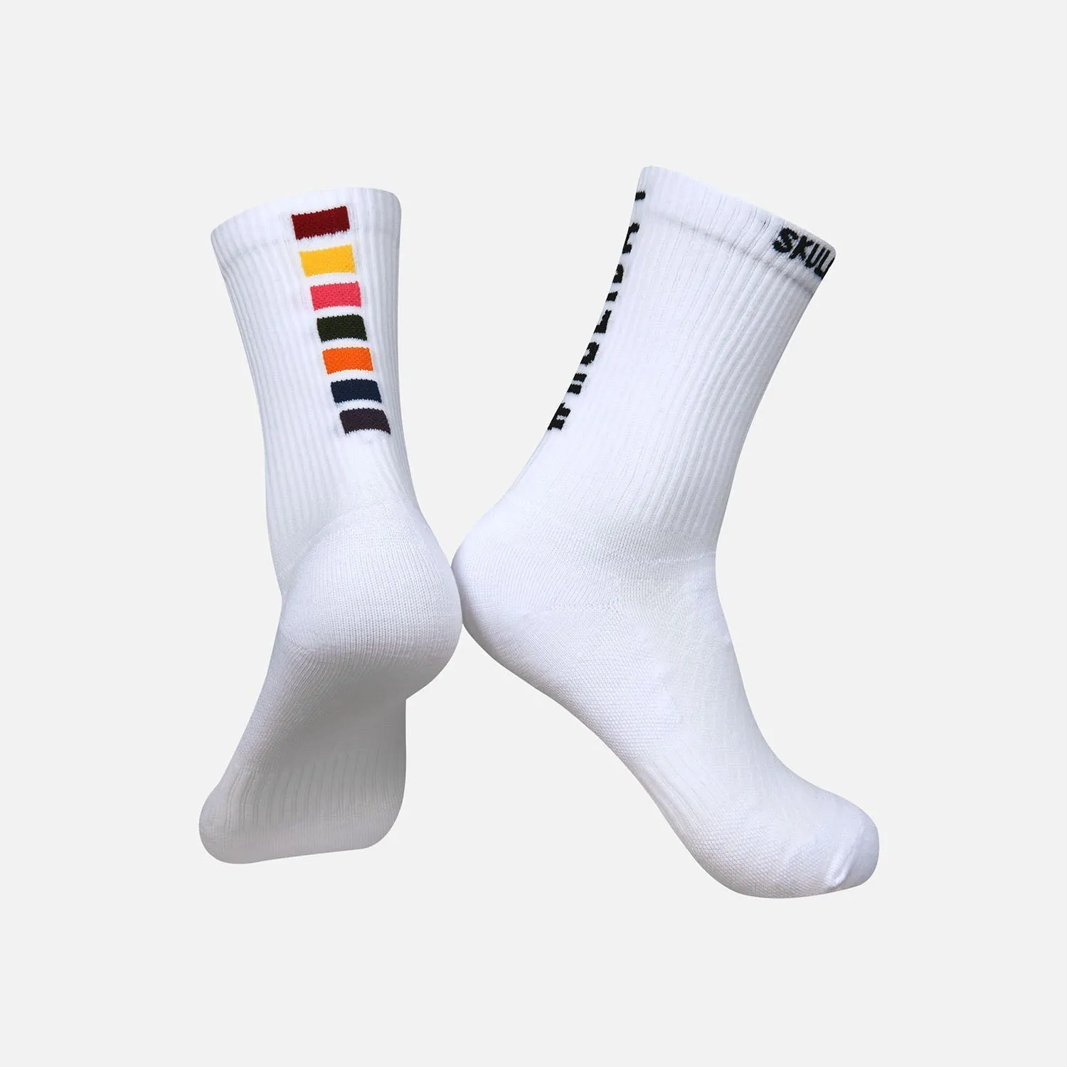 Cotton Blend Socks White Holiday II C