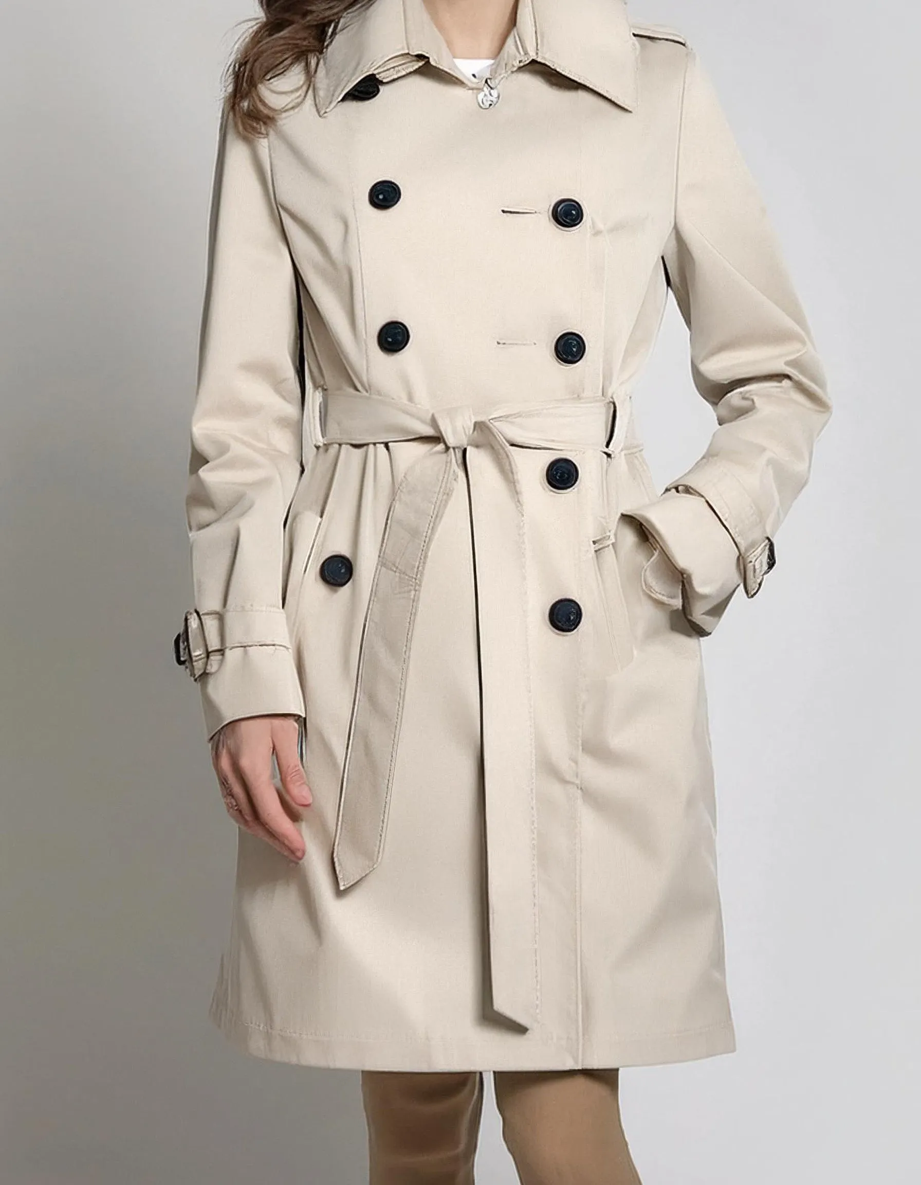 Cream Lightweight Trench Coats