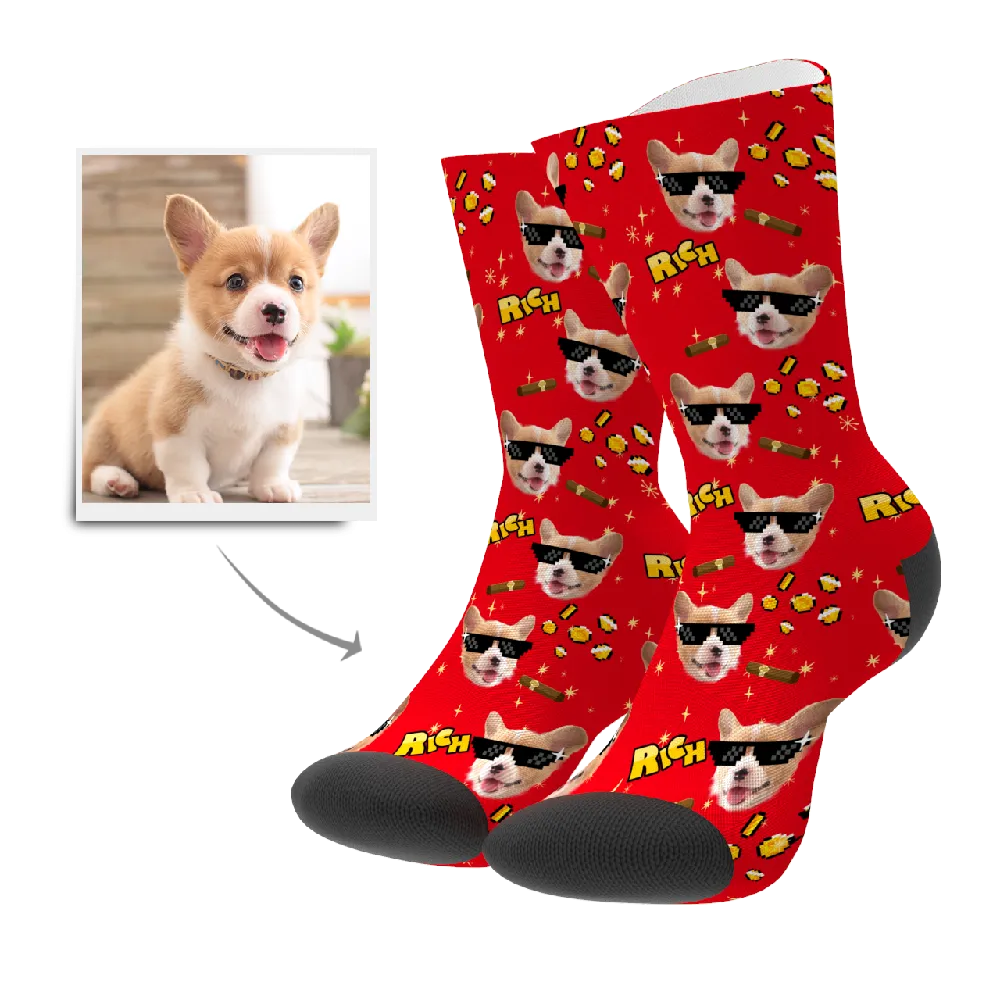 Custom Rich Dog Socks