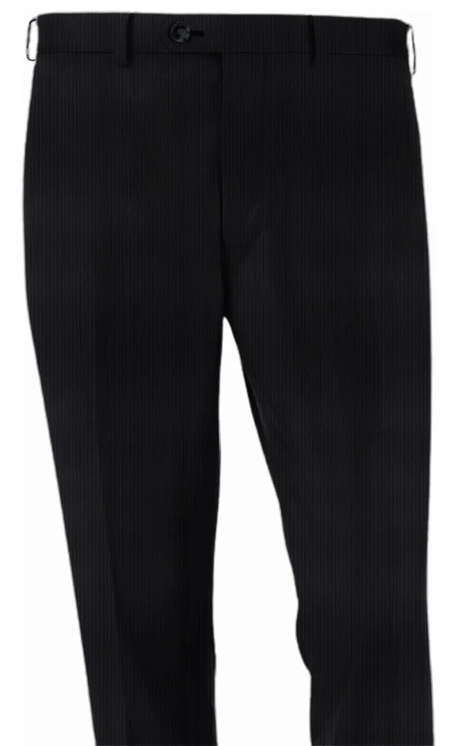 Dark Grey Fine Stripe Pants