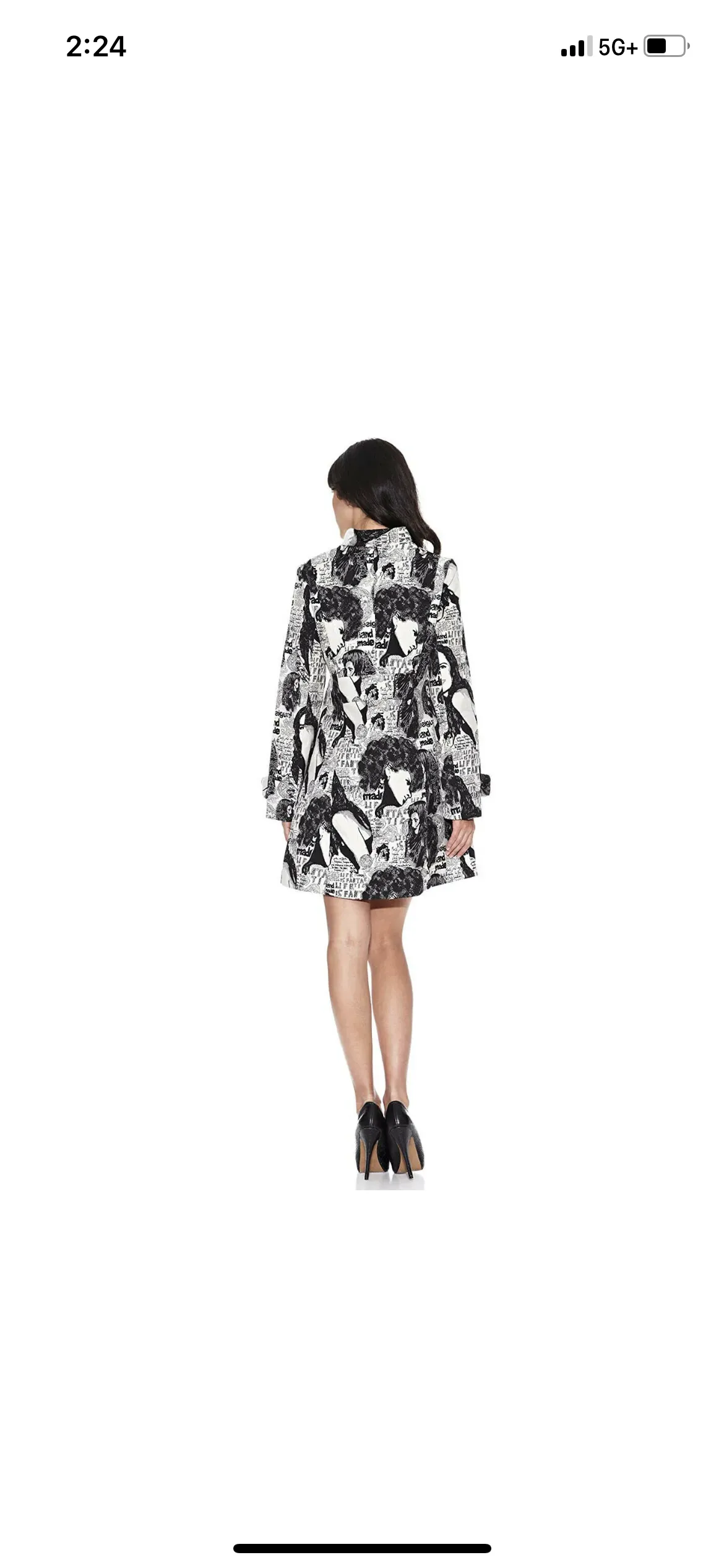 Desigual Coat Black And White Trench Coat