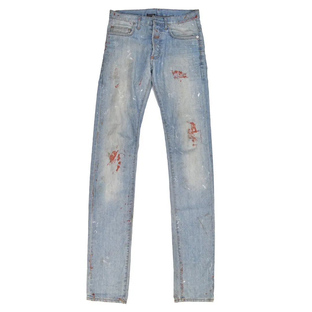 Dior blood splatter denim 30