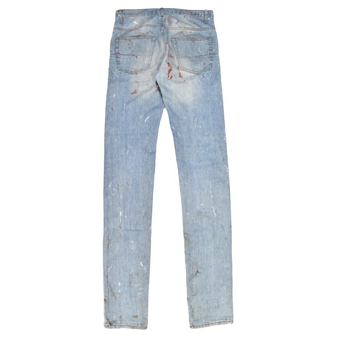 Dior blood splatter denim 30