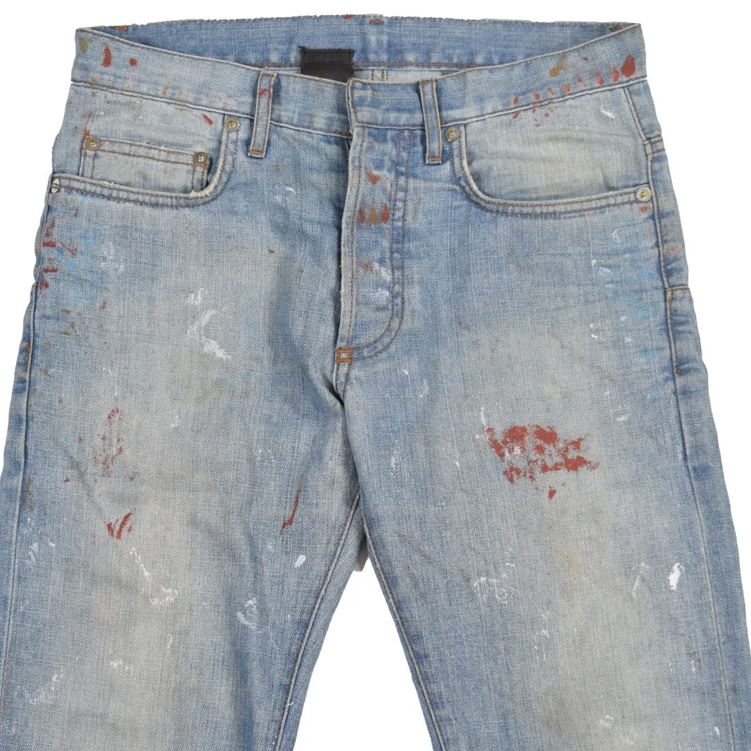 Dior blood splatter denim 30