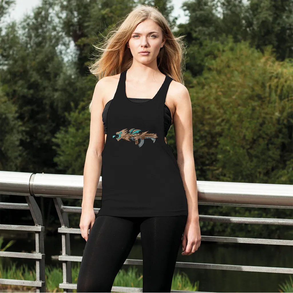 Dragon Gun Women's Loose Racerback Tank Top