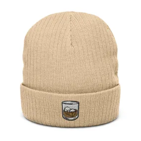 Drinking Cap Ribbed Knit Beanie