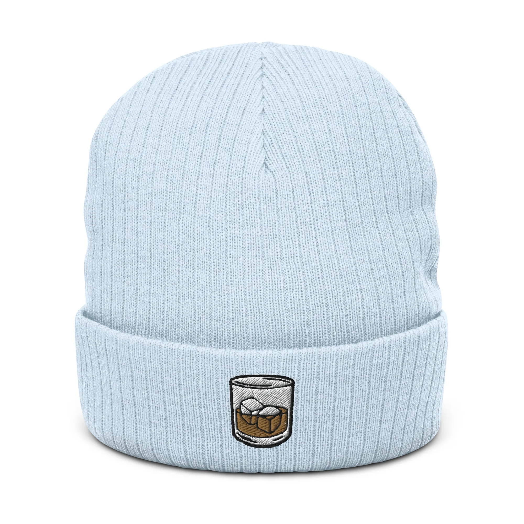 Drinking Cap Ribbed Knit Beanie