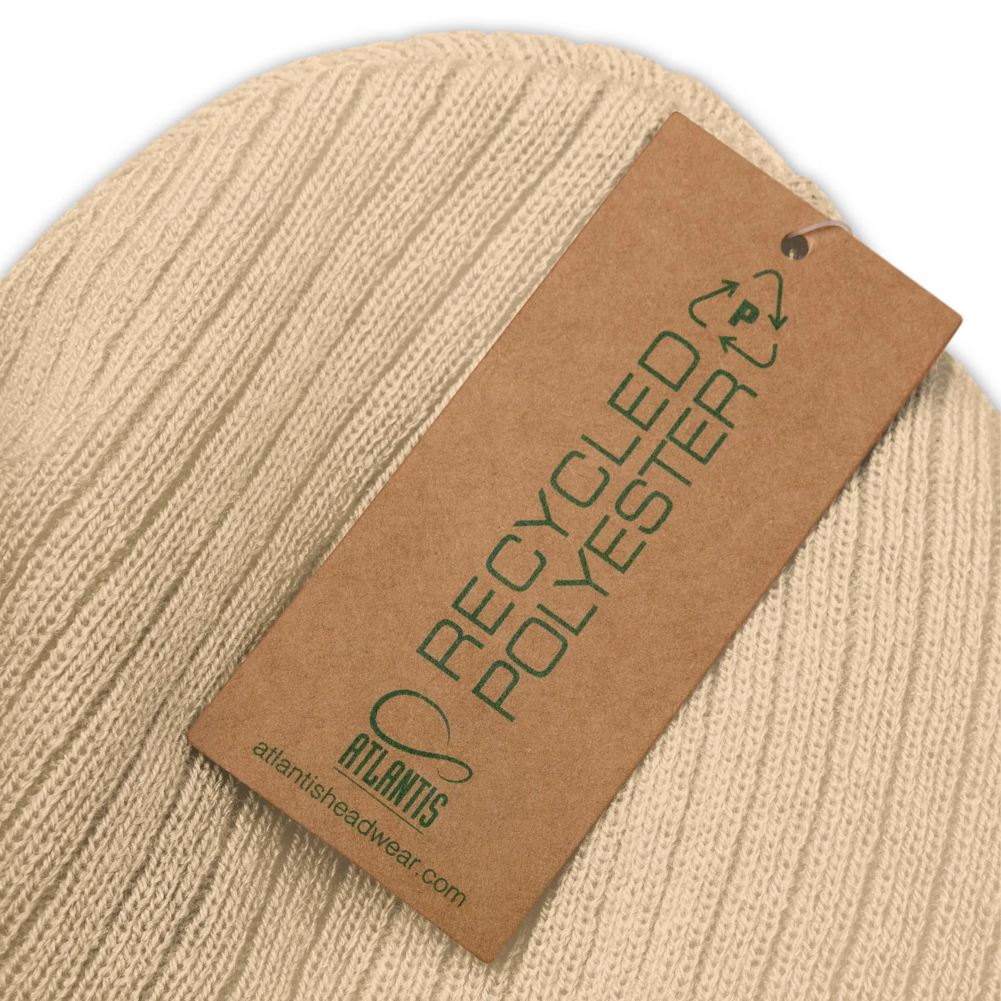 Drinking Cap Ribbed Knit Beanie