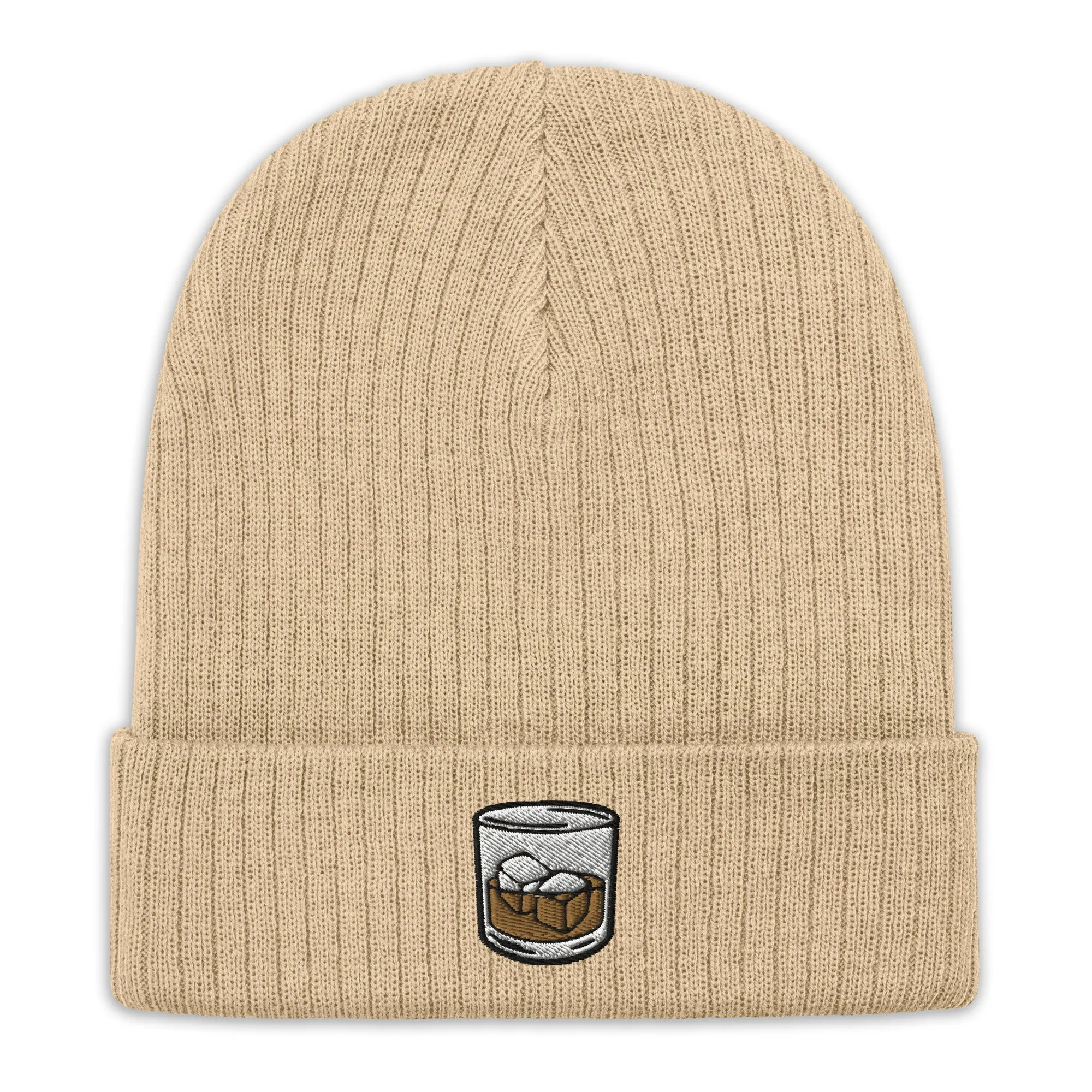 Drinking Cap Ribbed Knit Beanie