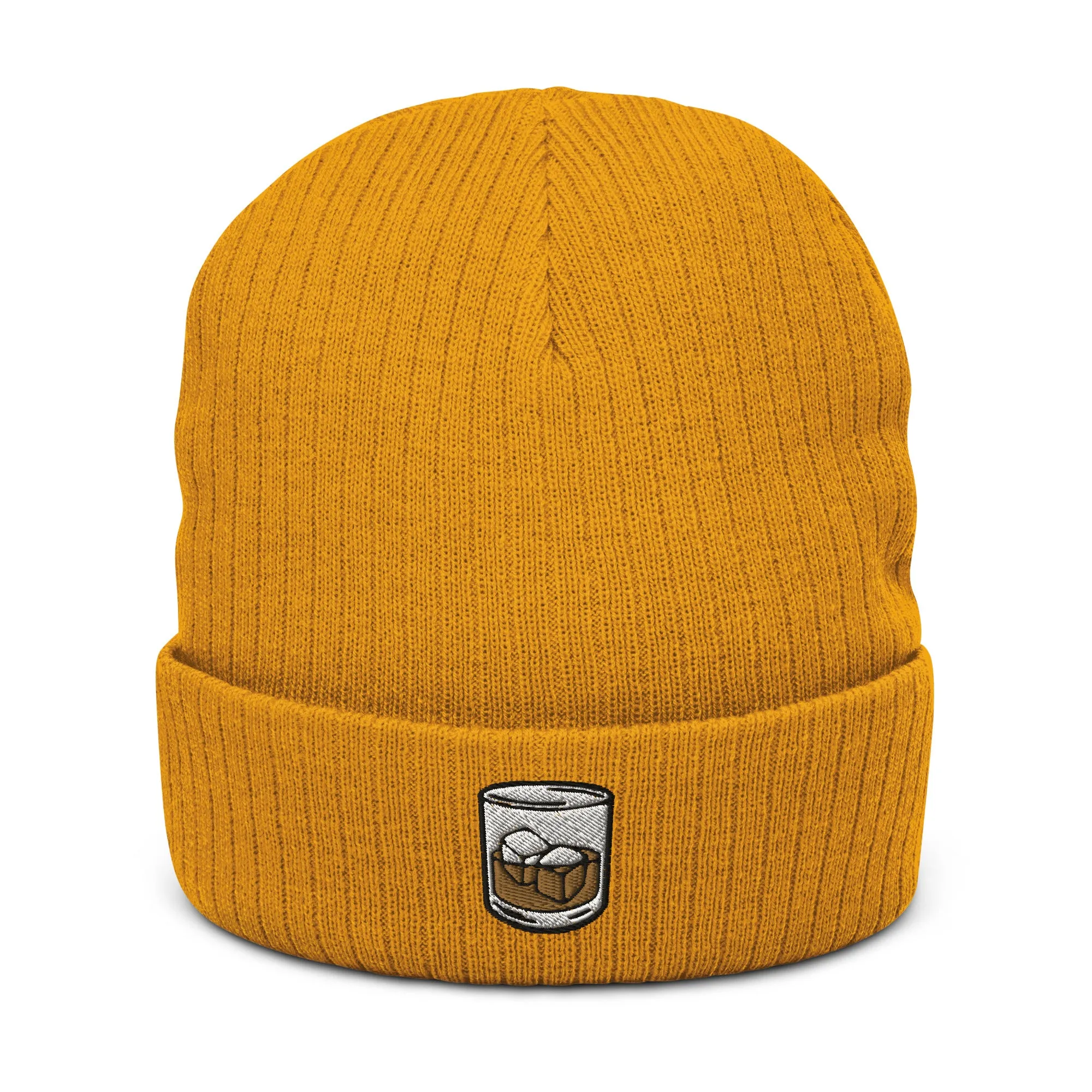 Drinking Cap Ribbed Knit Beanie