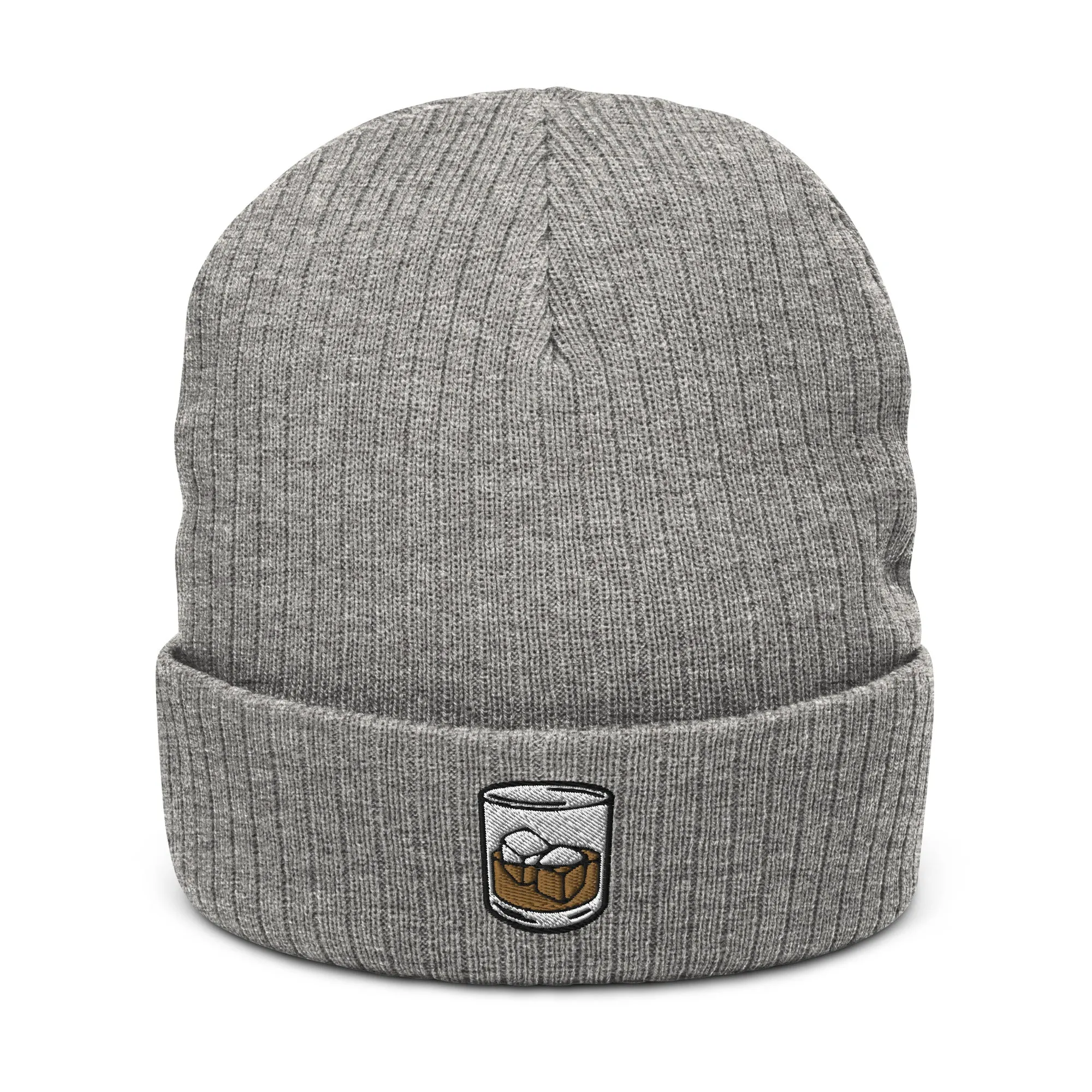 Drinking Cap Ribbed Knit Beanie