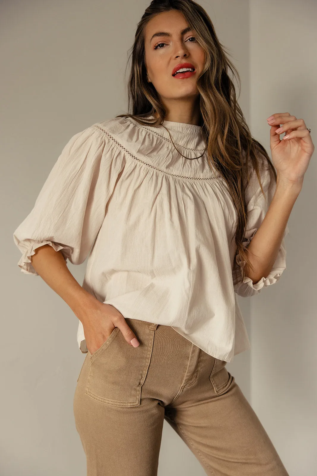 Esther Ruffle Detail Blouse