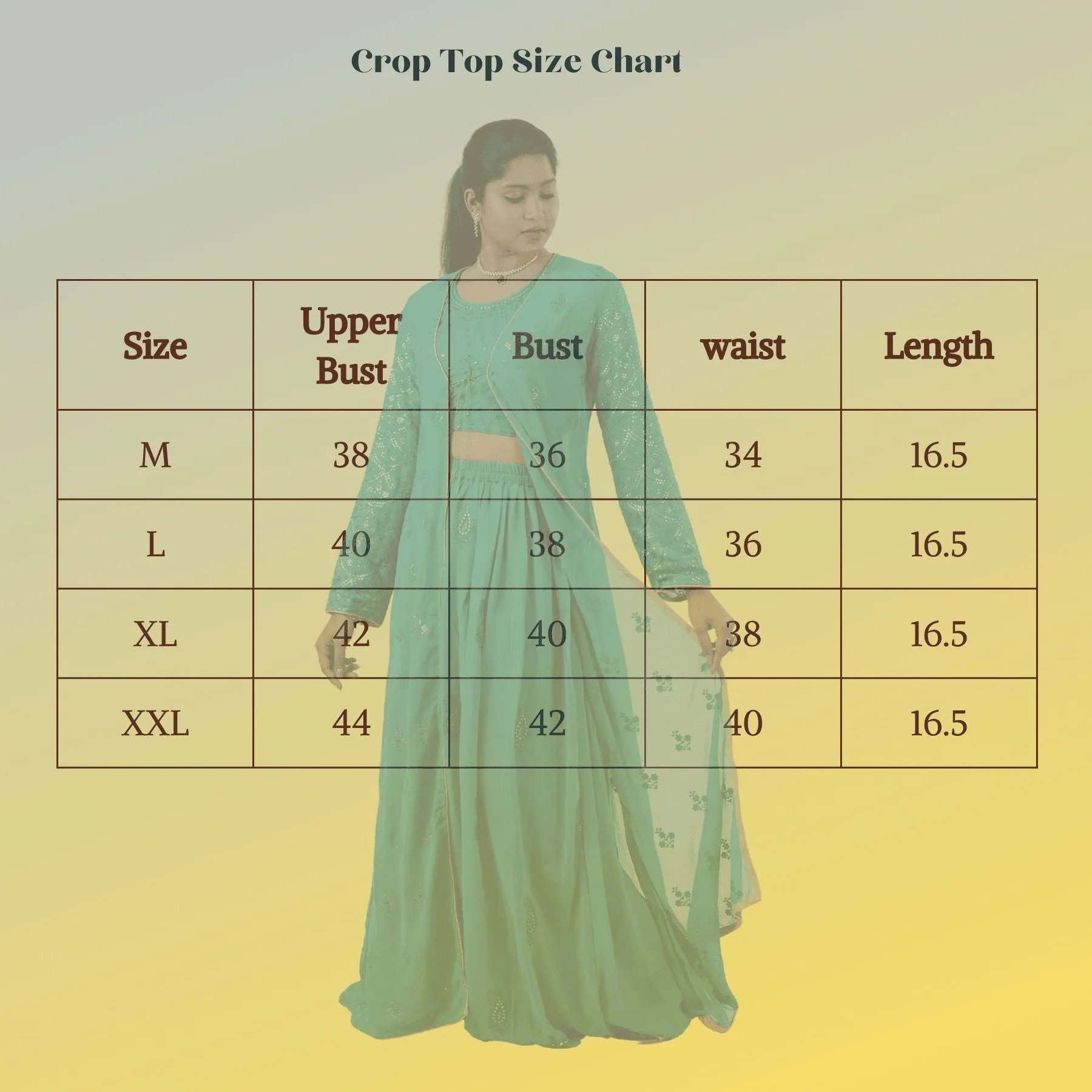 Exquisite Crop Top with Palazzo Pants With Matching Dupatta and Overcoat