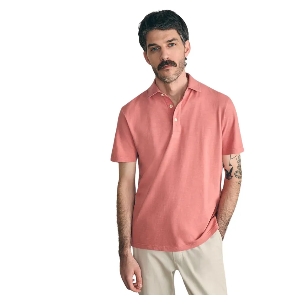 Faherty Men's Sunwashed T-Shirt Golf Polo