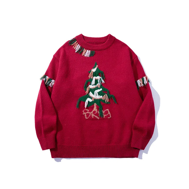 Faire Echo Hip-Hop Red Christmas Sweater