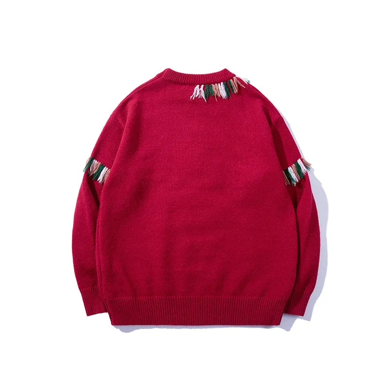 Faire Echo Hip-Hop Red Christmas Sweater