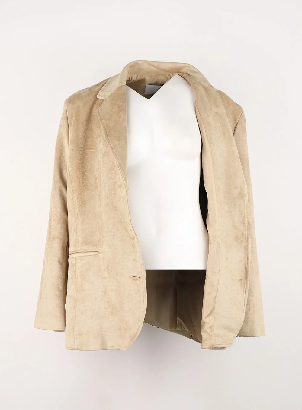 Faux Suede Blazer Jacket IN301