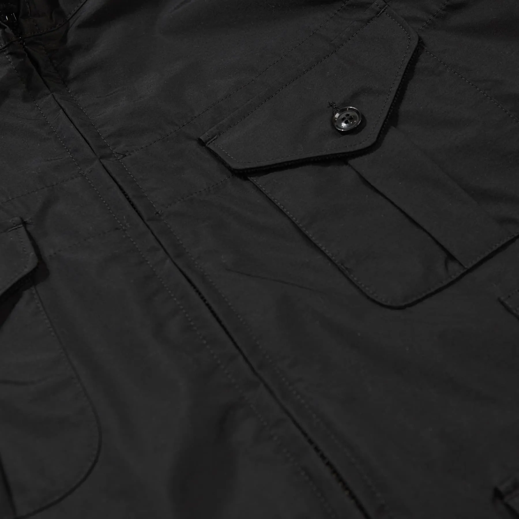 Field Parka - Black Nylon 3 Layer Cloth