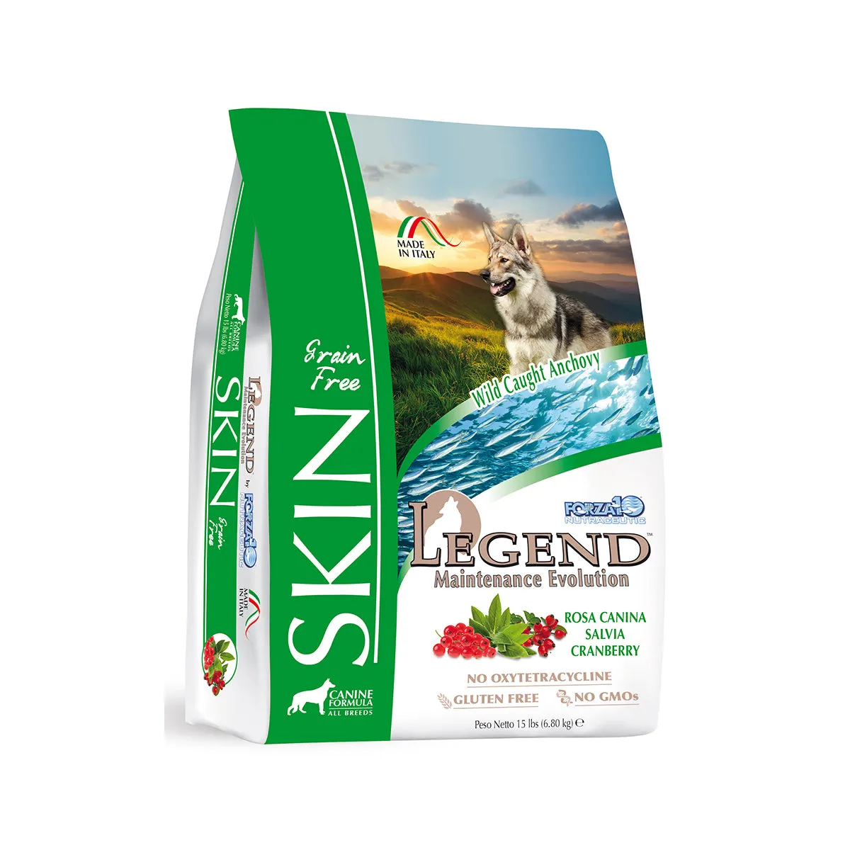 Forza10 Nutraceutic Legend Skin Grain-Free Wild Caught Anchovy Dry Dog Food