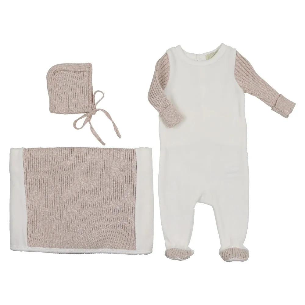 French Heather Layette Set