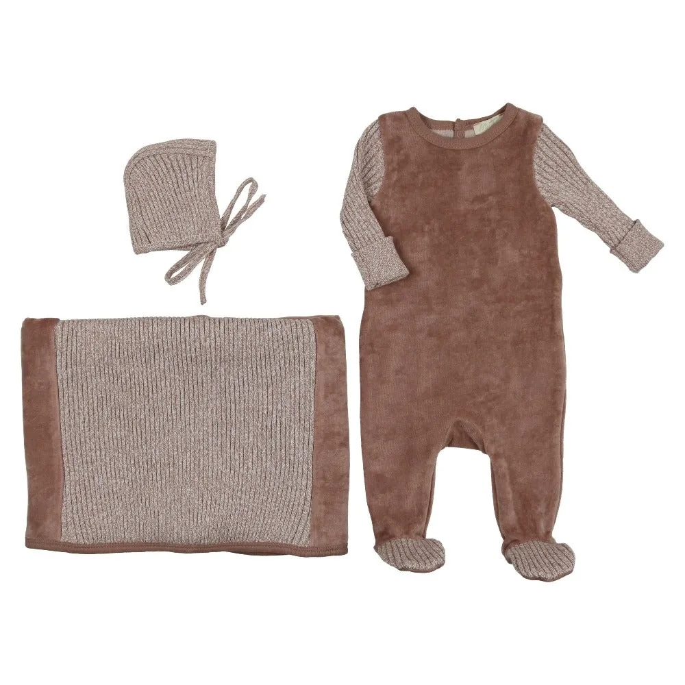 French Heather Layette Set