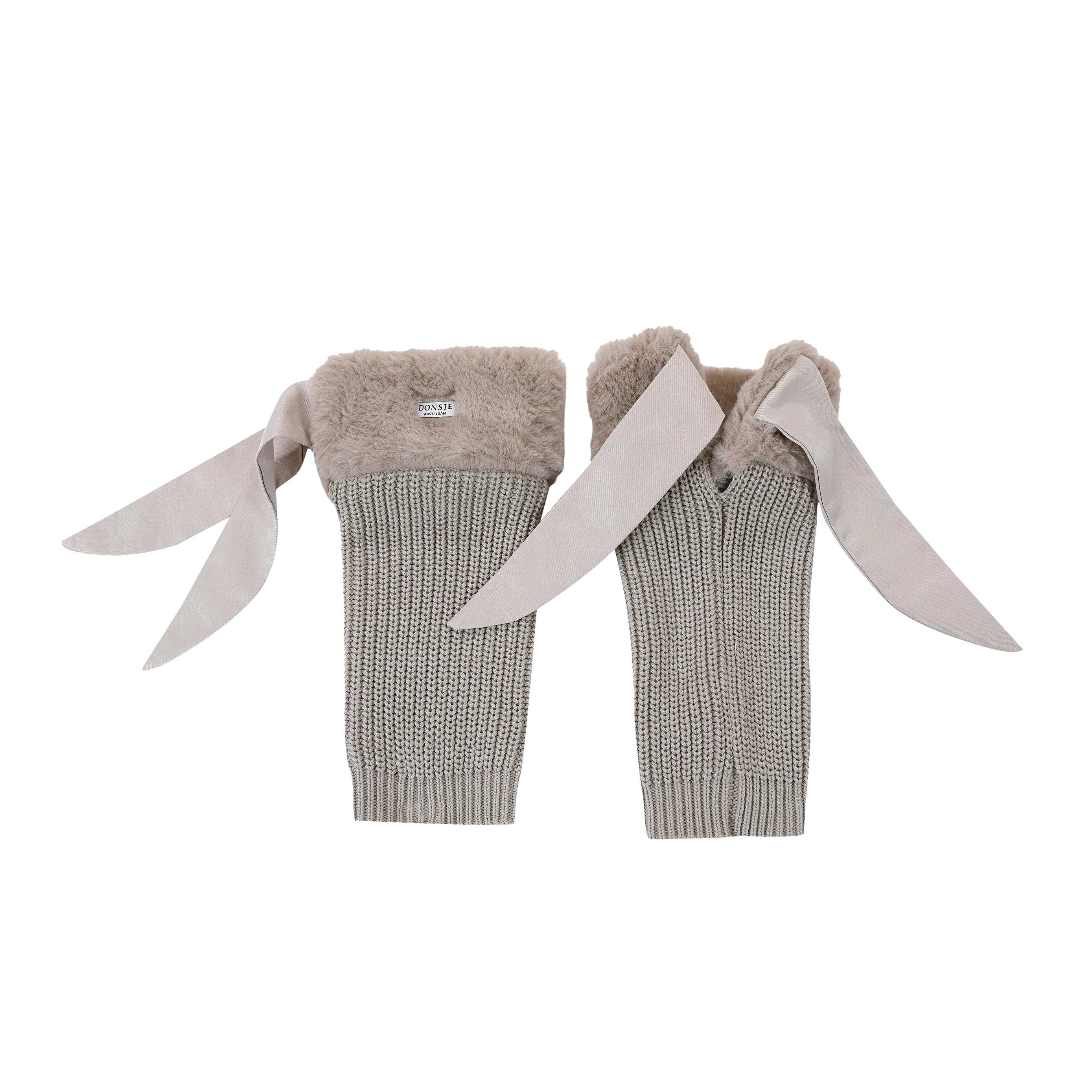 Gina Leg Warmers | Taupe Teddy