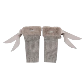 Gina Leg Warmers | Taupe Teddy