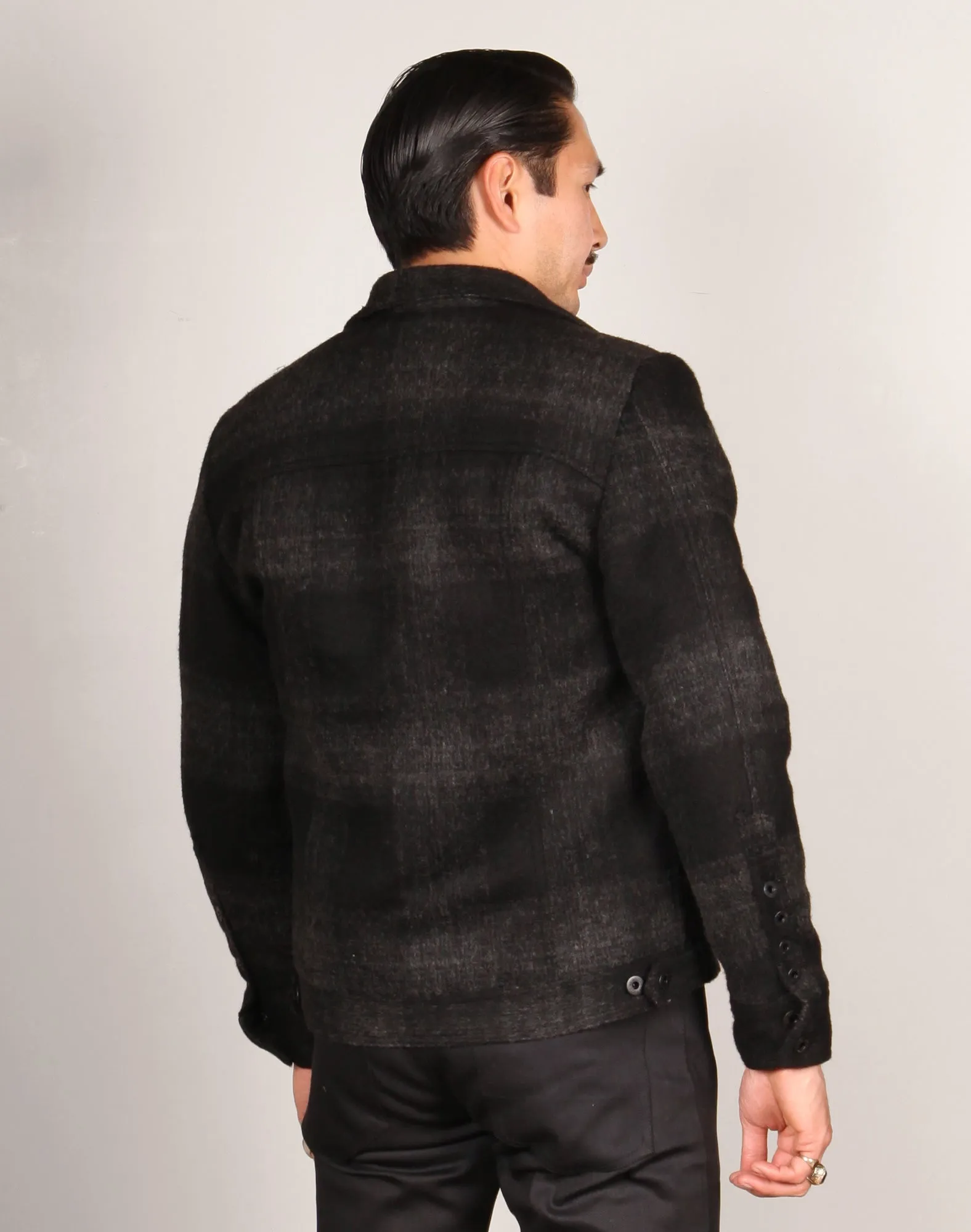 GRAND WORK JACKET  // CHARCOAL PLAID Men's Jacket By Robert James