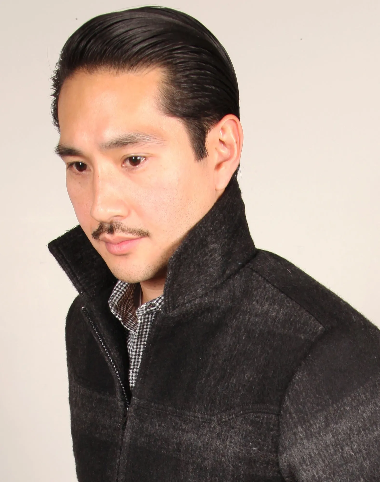 GRAND WORK JACKET  // CHARCOAL PLAID Men's Jacket By Robert James