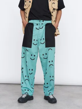 Green Happy Sad Pants