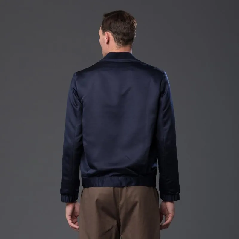 Grosgrain Triangle Bomber Jacket