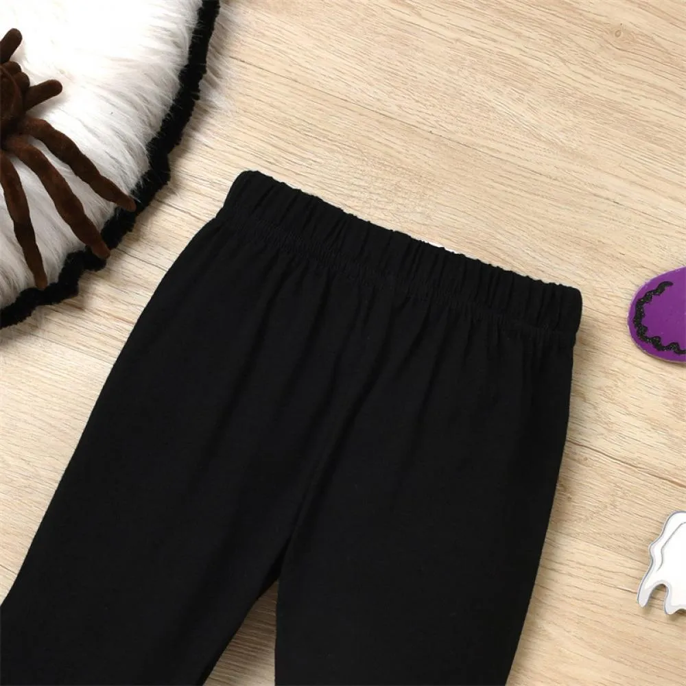 Halloween Girls Flared Trousers Set Wholesale Baby Girls Clothes