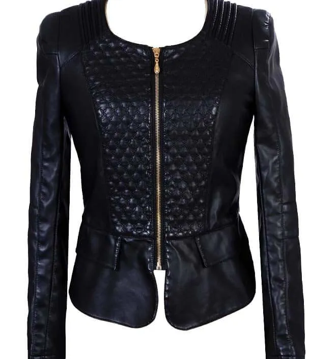 Handmade Leather Jacket For Women's Stylish Fashion Jacket