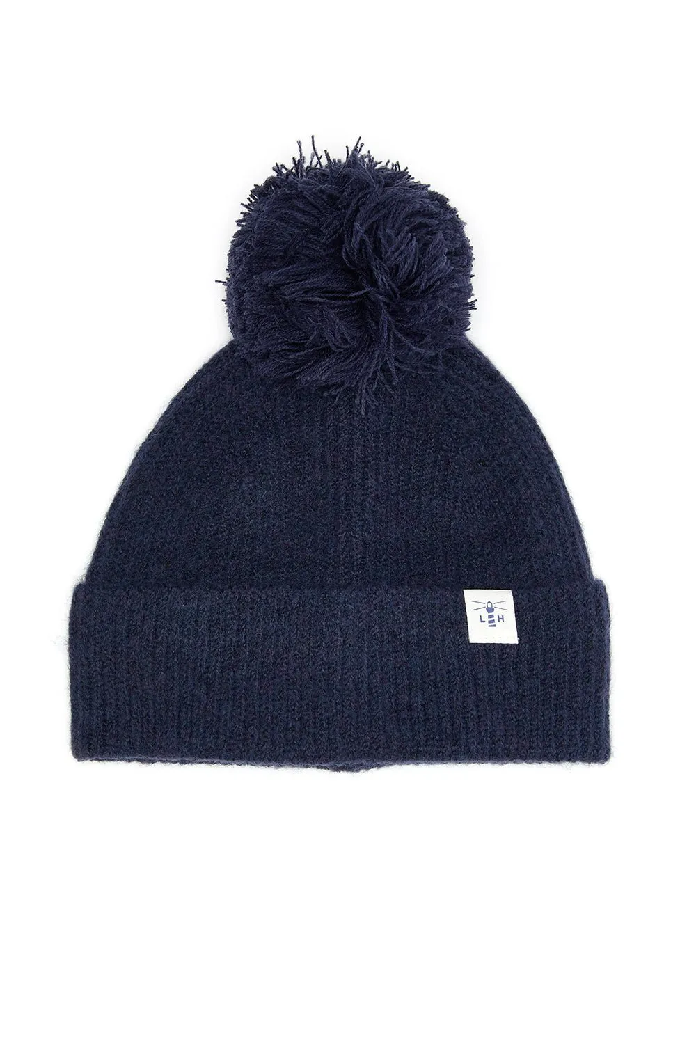 Hannah Bobble Hat - Navy