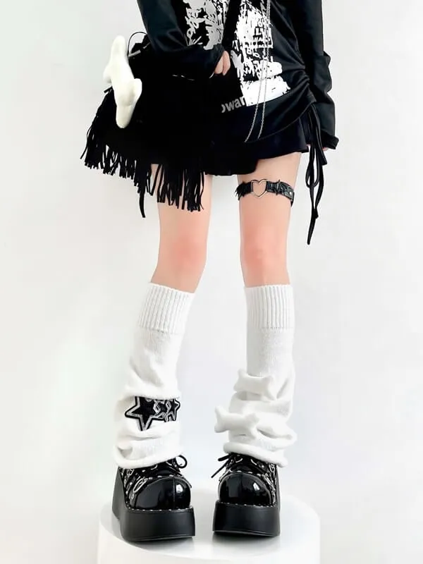 Harajuku bones stars leg warmers