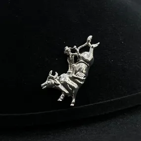 Hat Pin | Bull Rider Silver