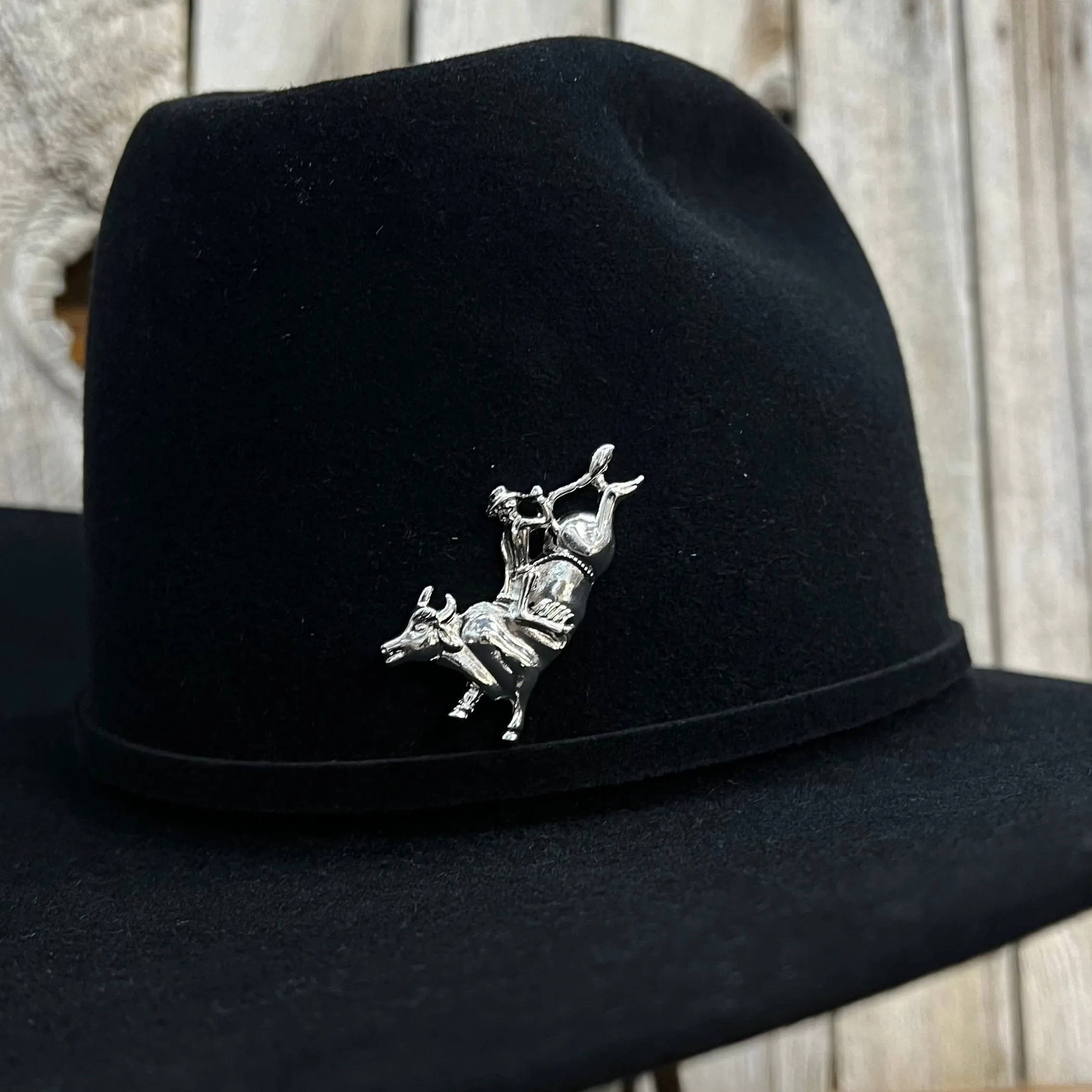 Hat Pin | Bull Rider Silver