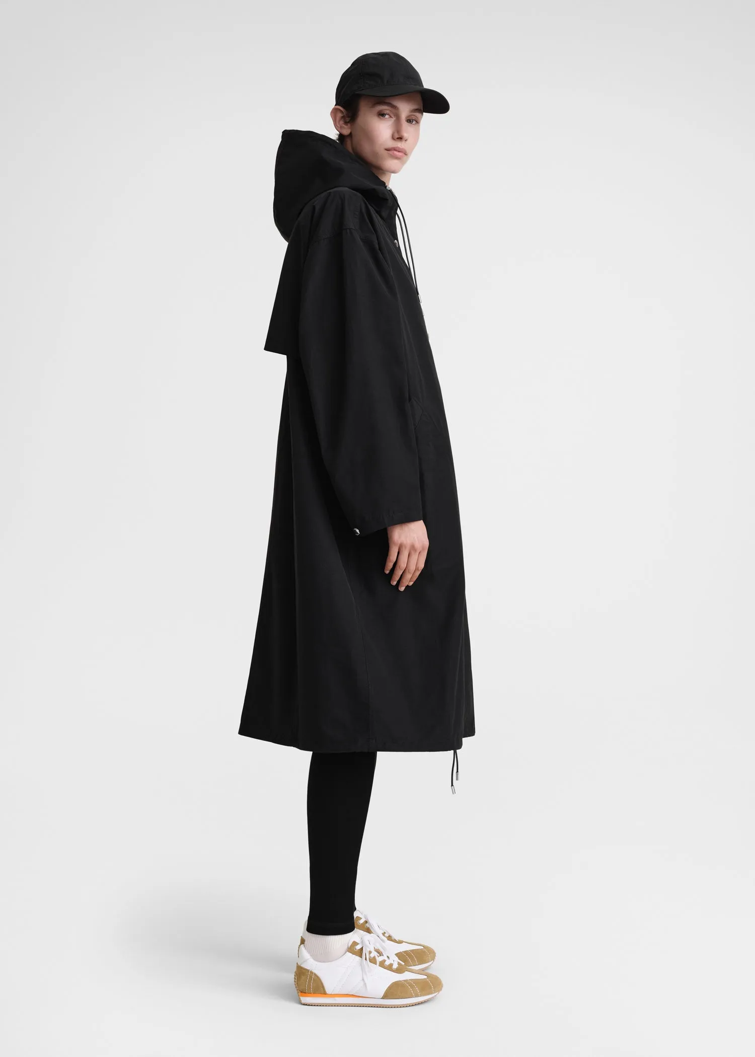 Hooded parka black