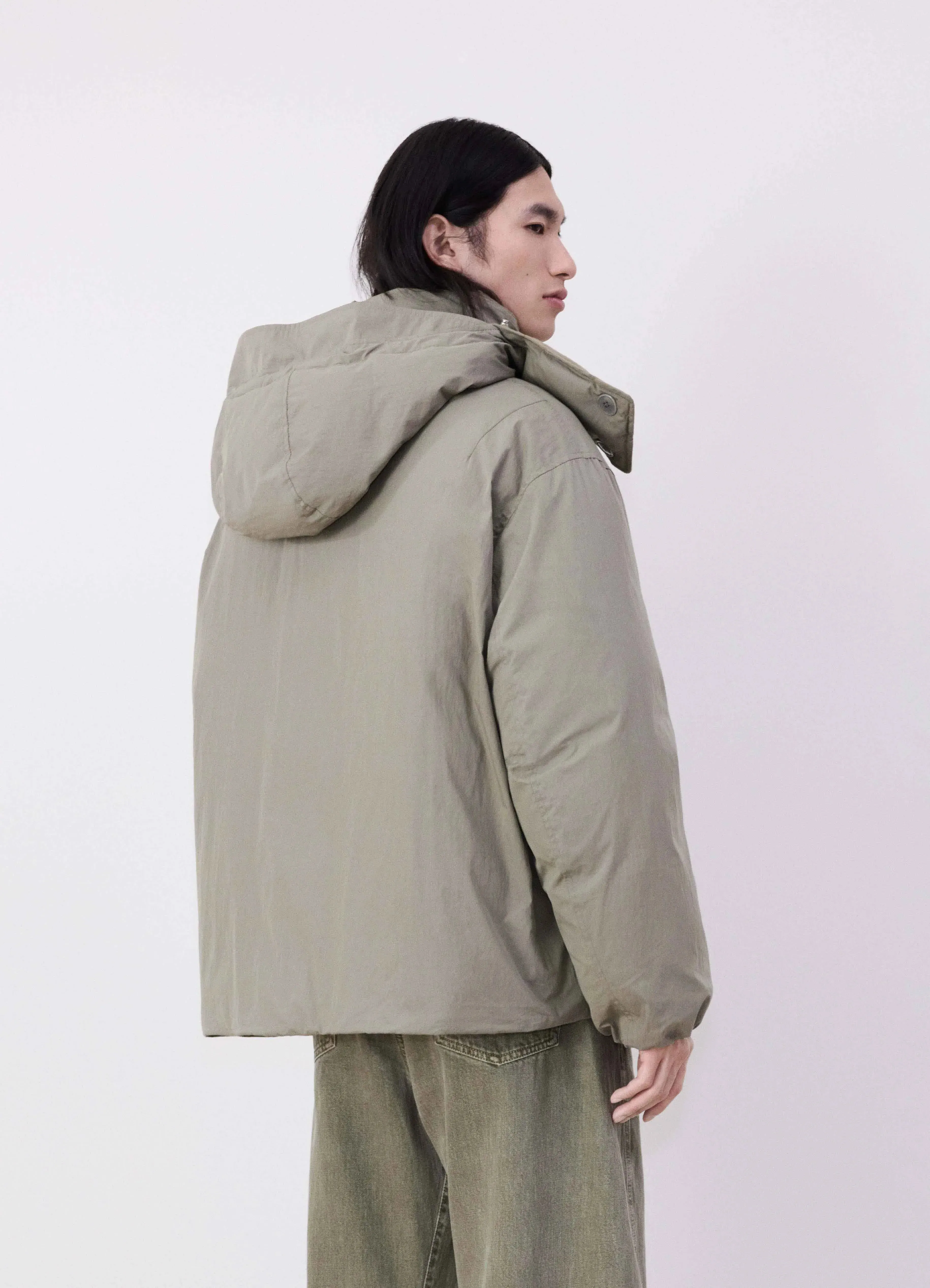 HOODED PUFFER BLOUSON