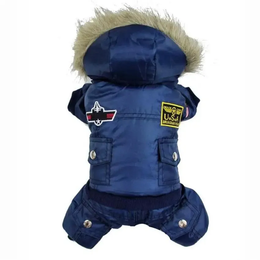 Hooded Waterproof Snowsuit Parka Small Dog Apparel