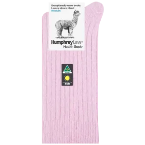 Humphrey Law Alpaca Wool Sock - Powder Pink