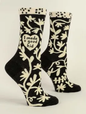 I Made A good Kid Women's Crew Socks