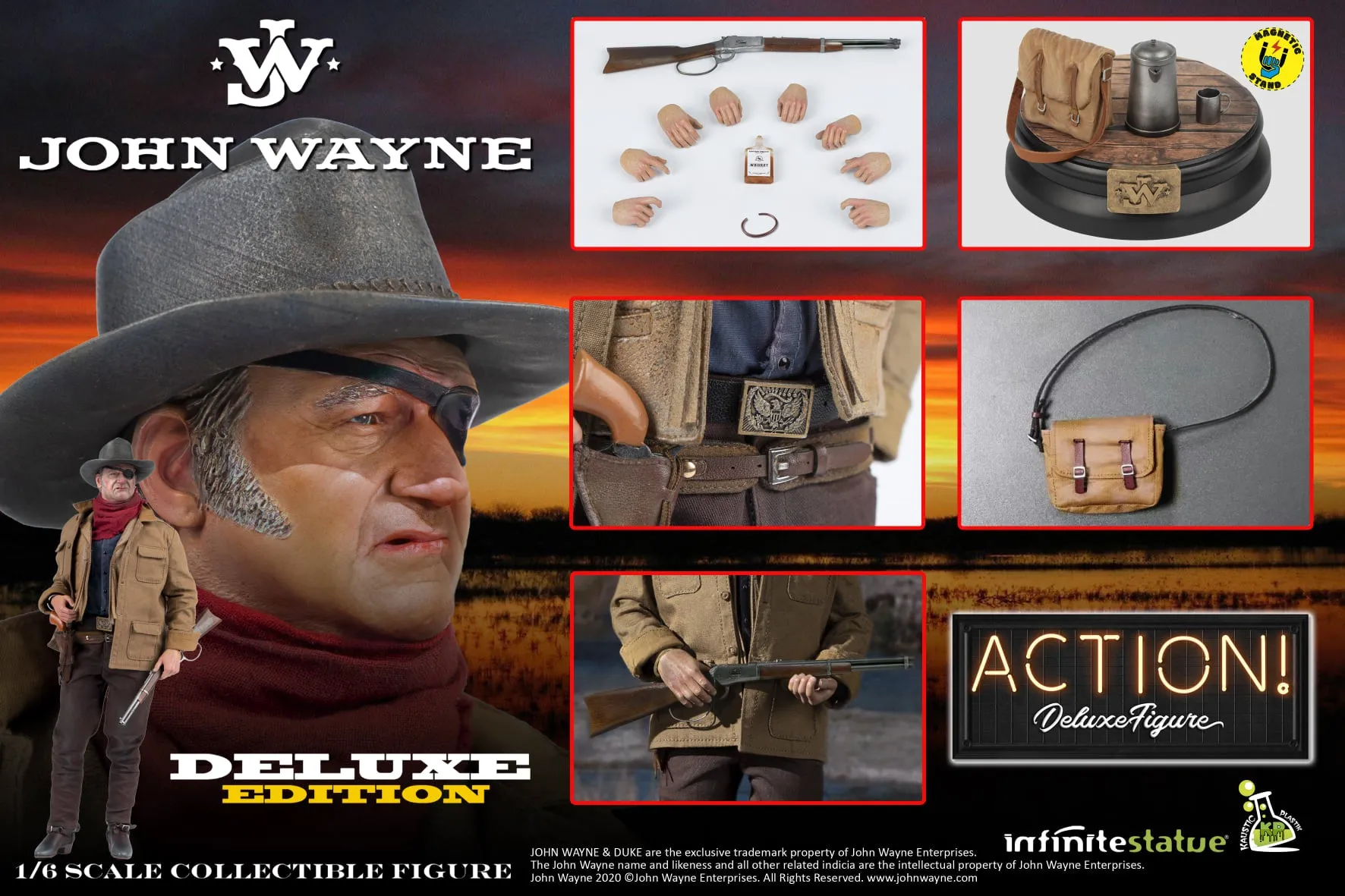 Infinite Statue [IK-2101D] John Wayne Deluxe Edition 1/6