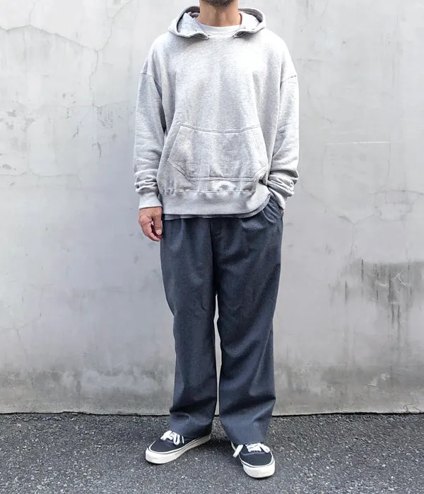 INTERIM/HYPER BIG LOOP WHEEL SIDE SEAMLESS AFTER HOODED SWEAT PARKA (GRAY)