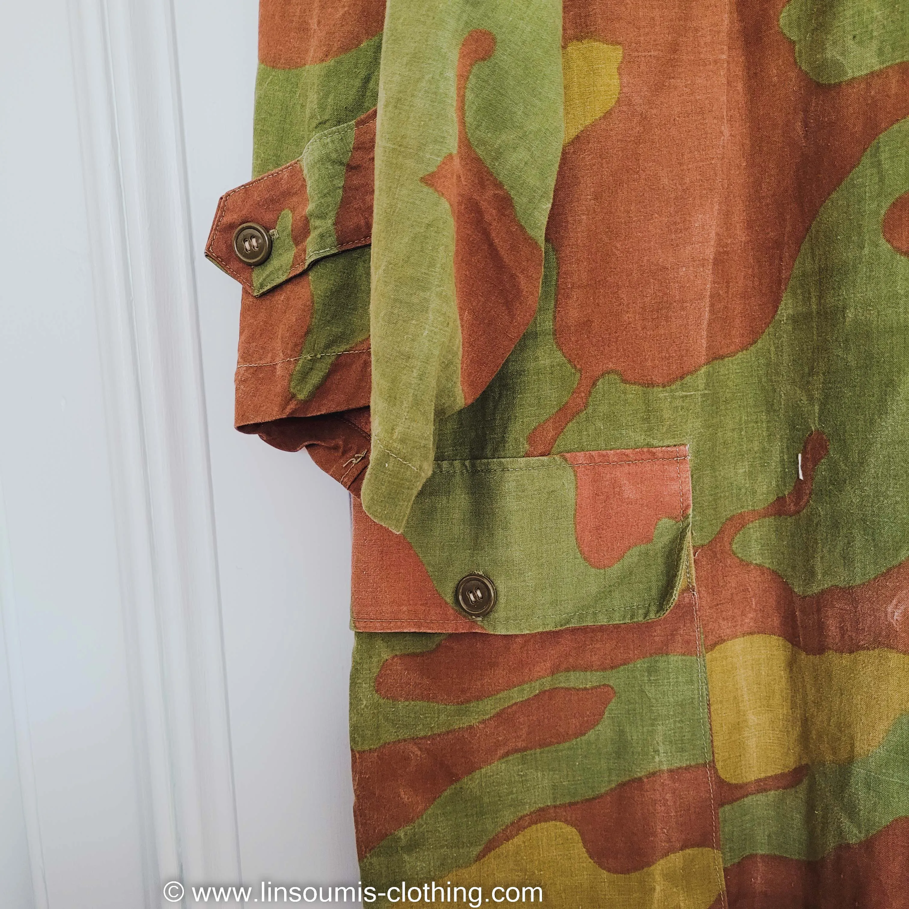 Italian  paratrooper tanker San Marco camo  coverall ww2 / combinaison italienne de para camo San Marco